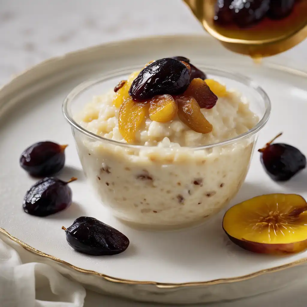 Rice Pudding with Dried Plums