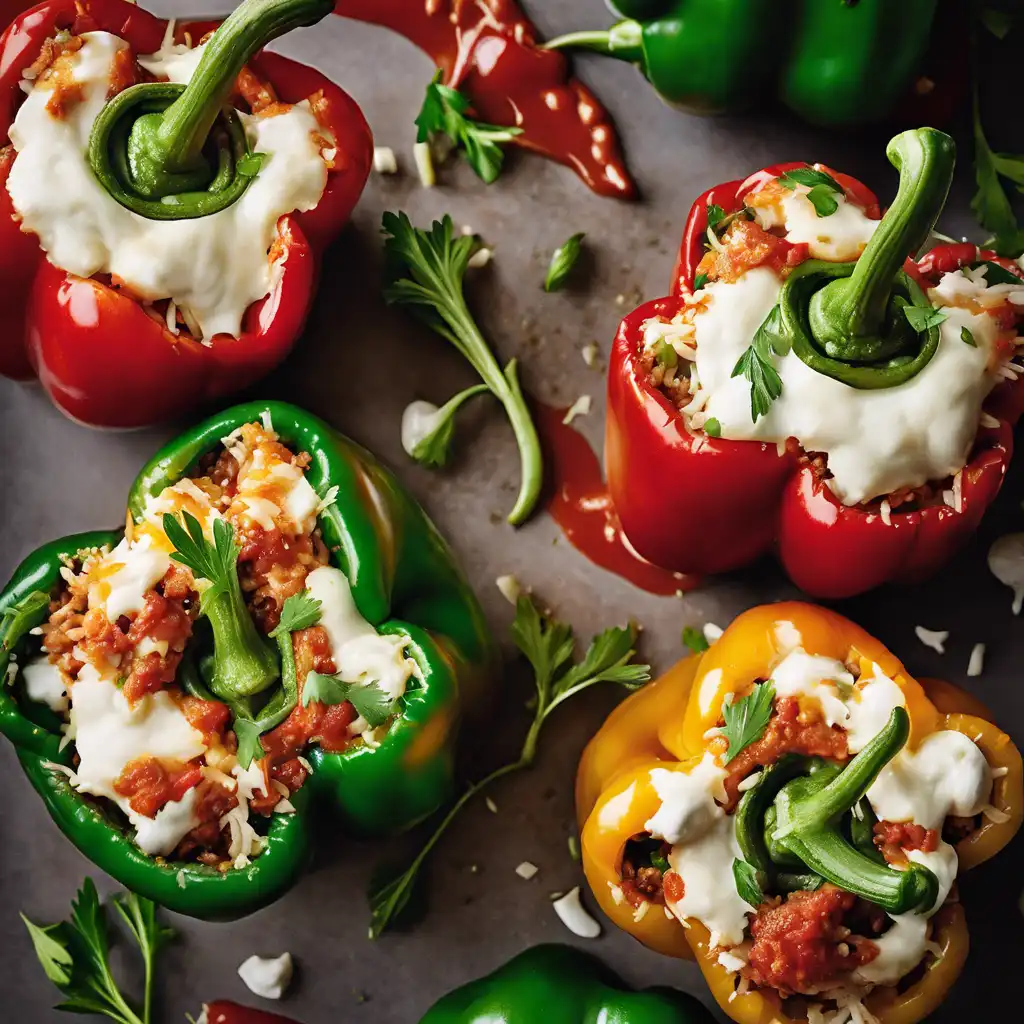 Stuffed Bell Peppers with Rice