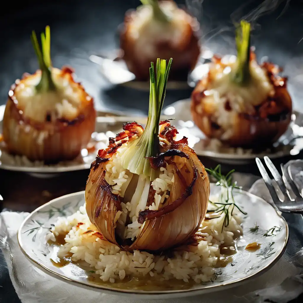 Stuffed Onions with Rice