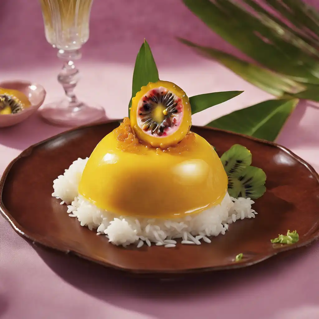 Sweet Rice with Passion Fruit