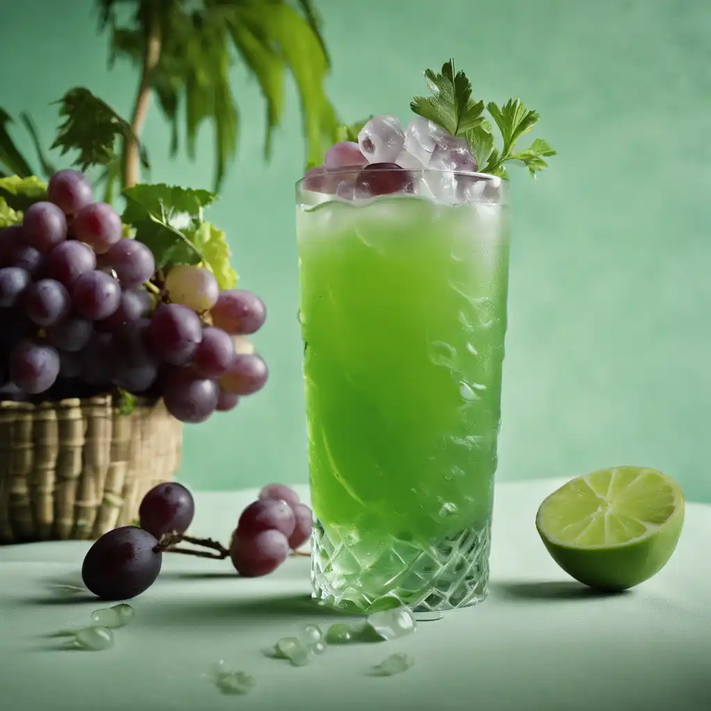 Green Shrub with Grapes and Coconut Water