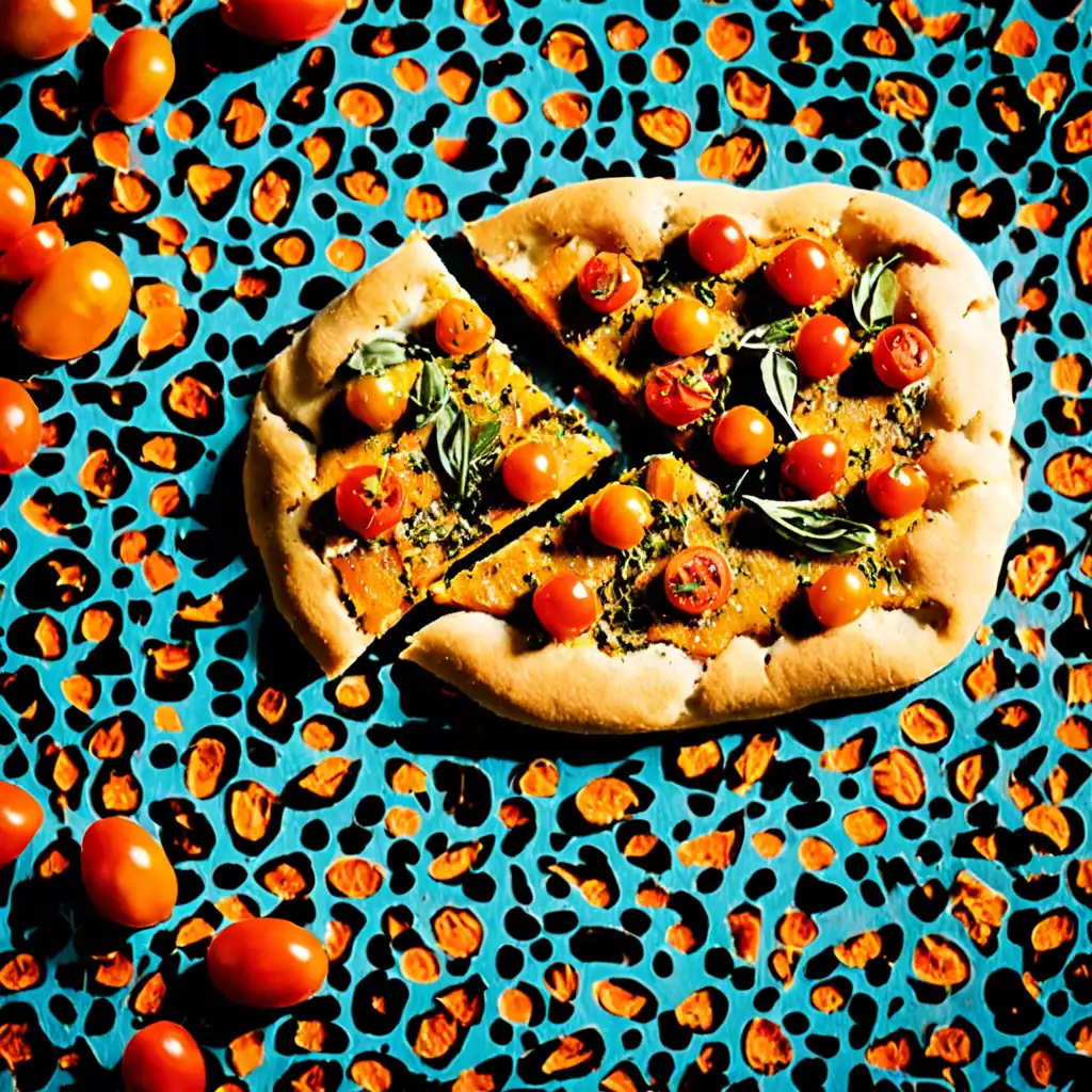 Sweet Potato Focaccia with Tomato