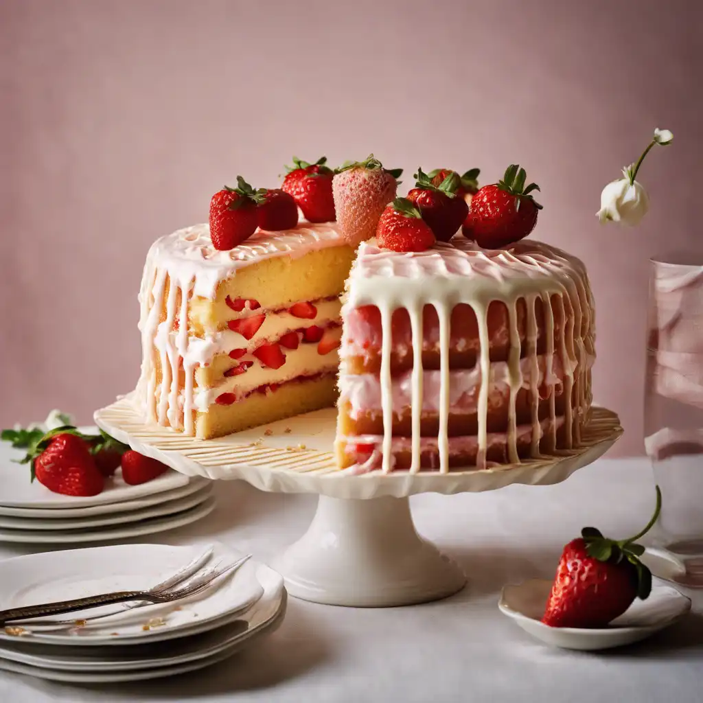 Strawberry Cream Cake