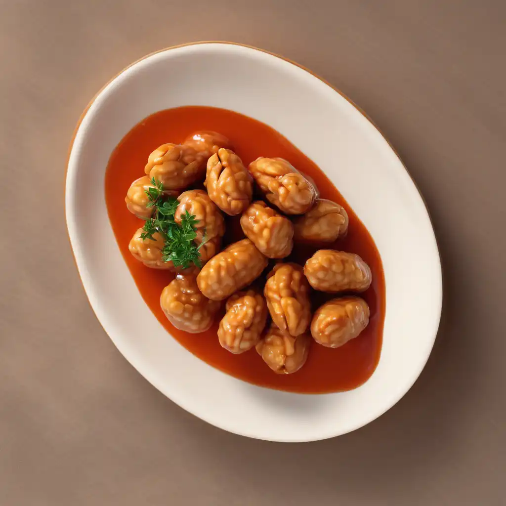 Stuffed Peanuts in Pimiento Sauce