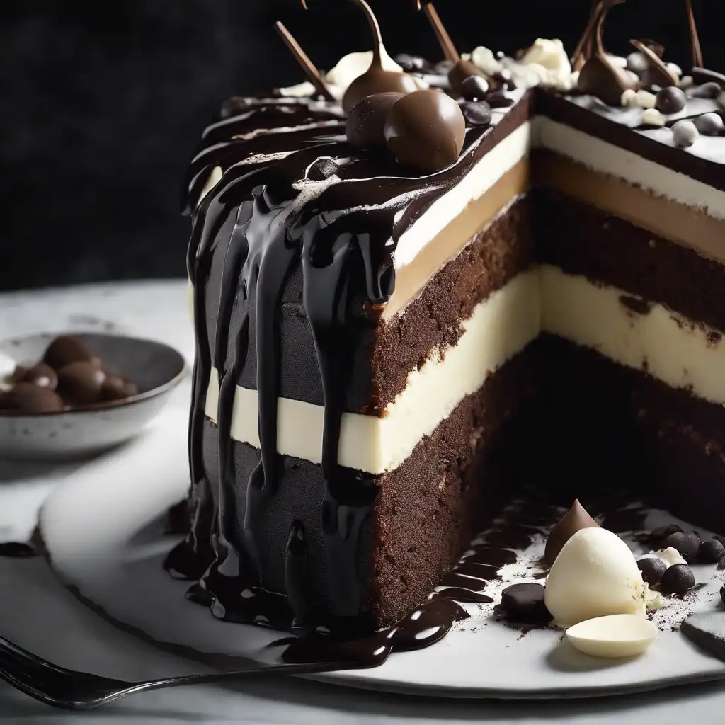 Black and White Chocolate Cake