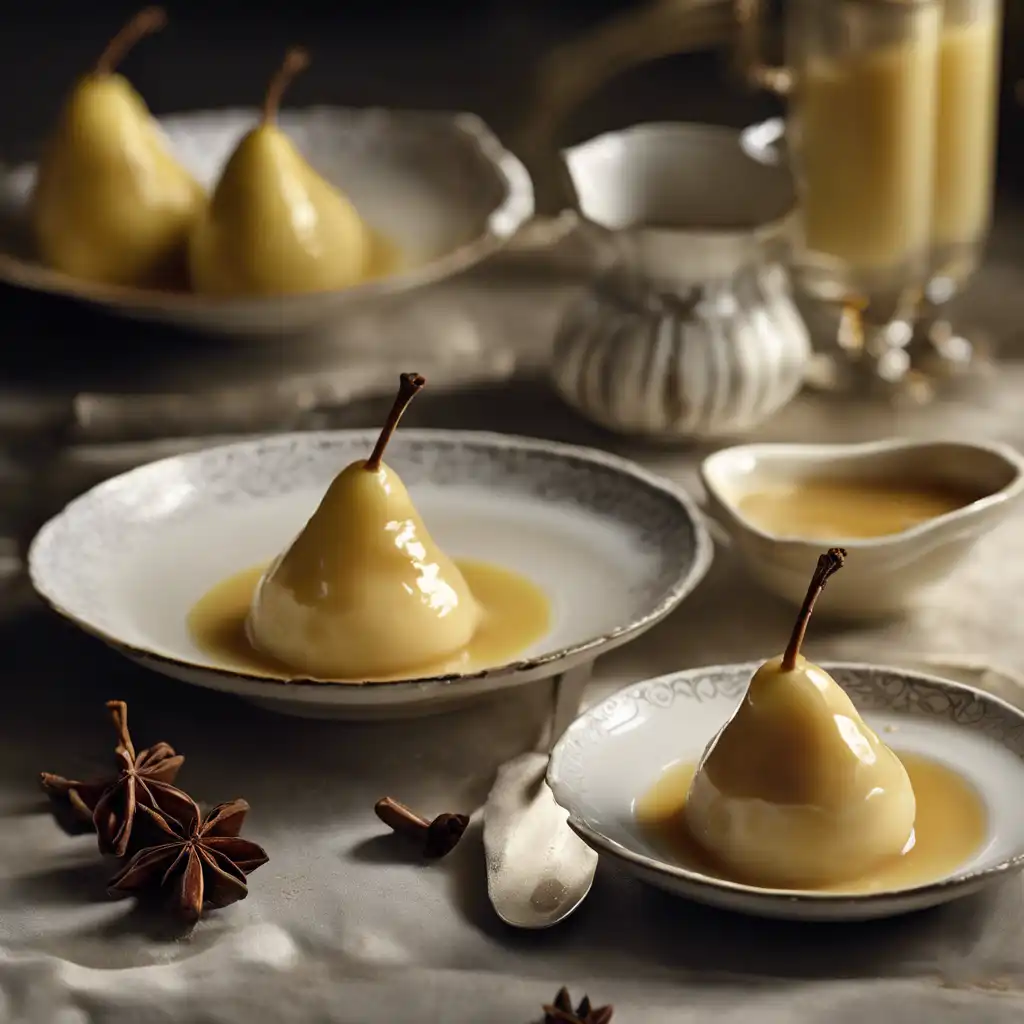 Pear Puddings with Spices (served with English Cream)