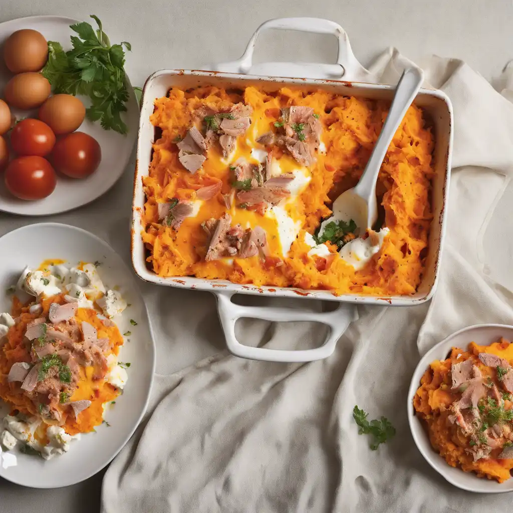 Mashed Sweet Potato with Tuna