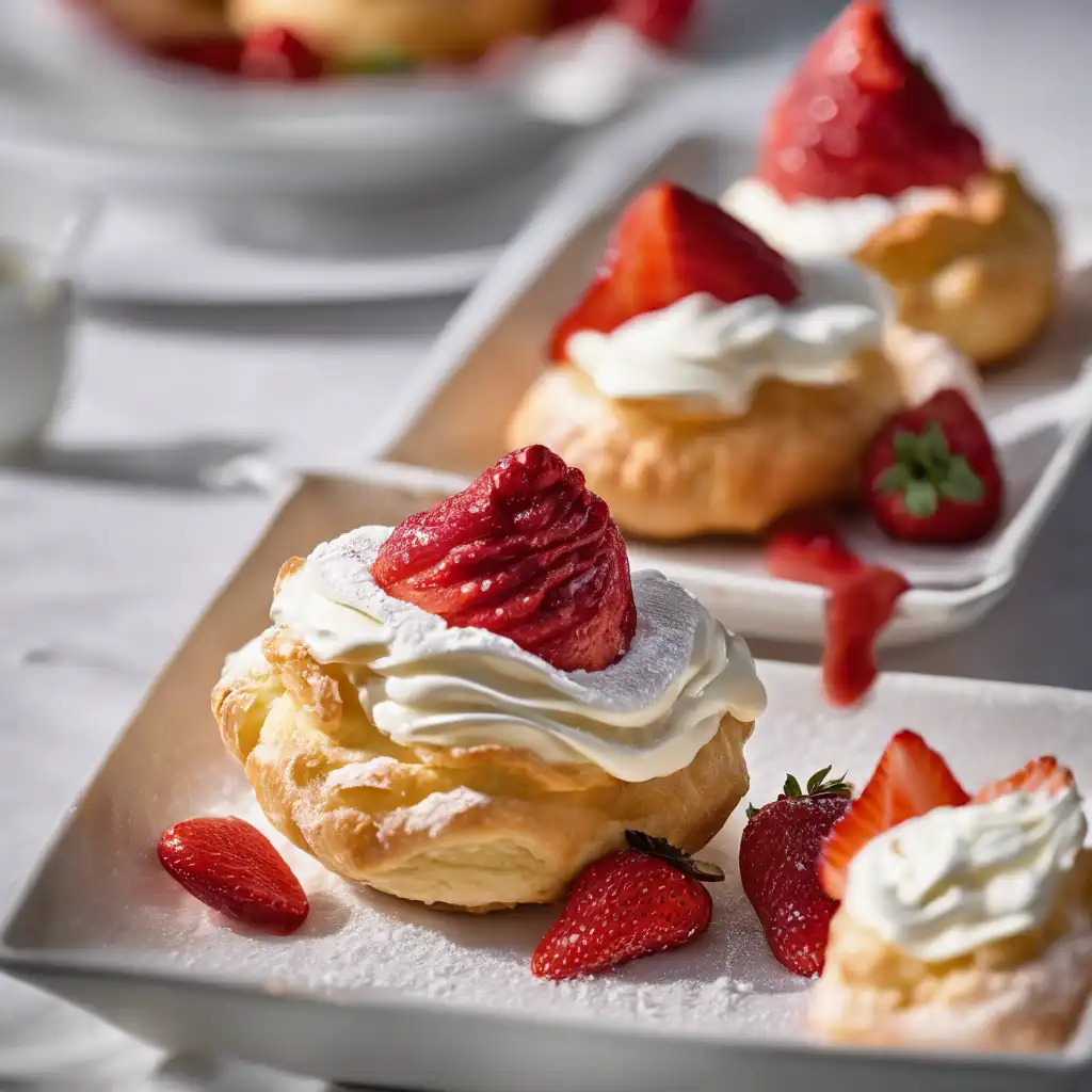 Strawberry Cream Puffs