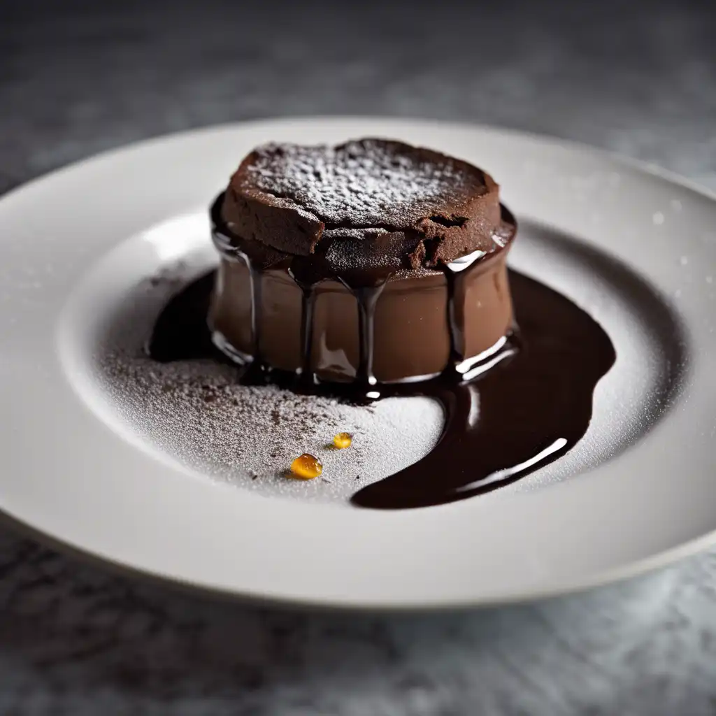 Chocolate Soufflé.