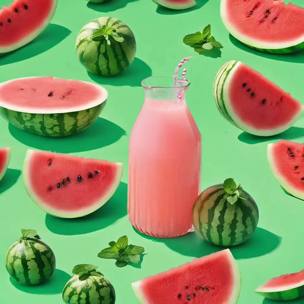 Watermelon and Cantaloupe Juice