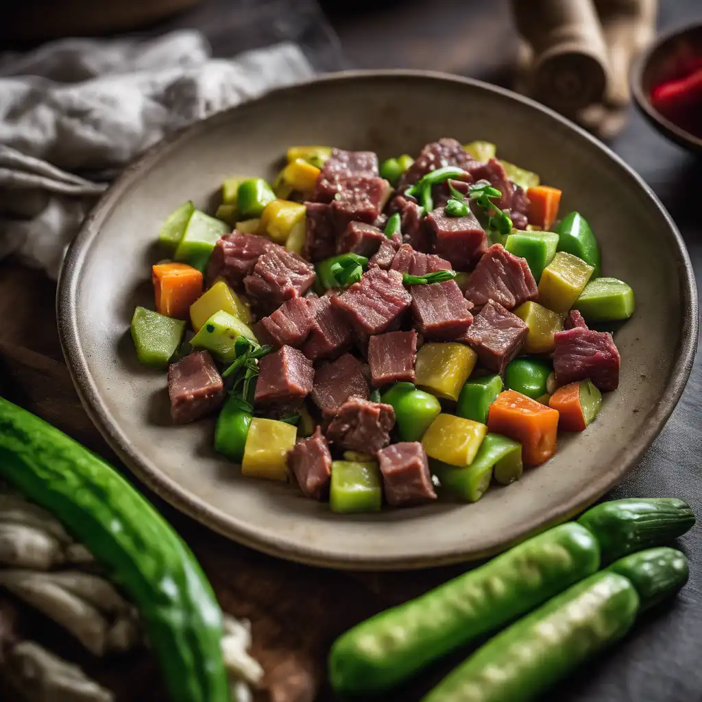 Dried Beef with Vegetables