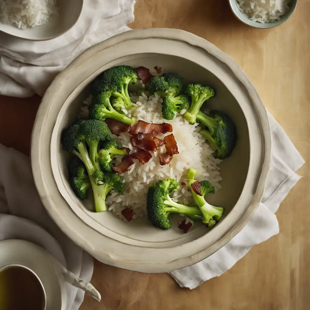 Rice with Broccoli and Bacon