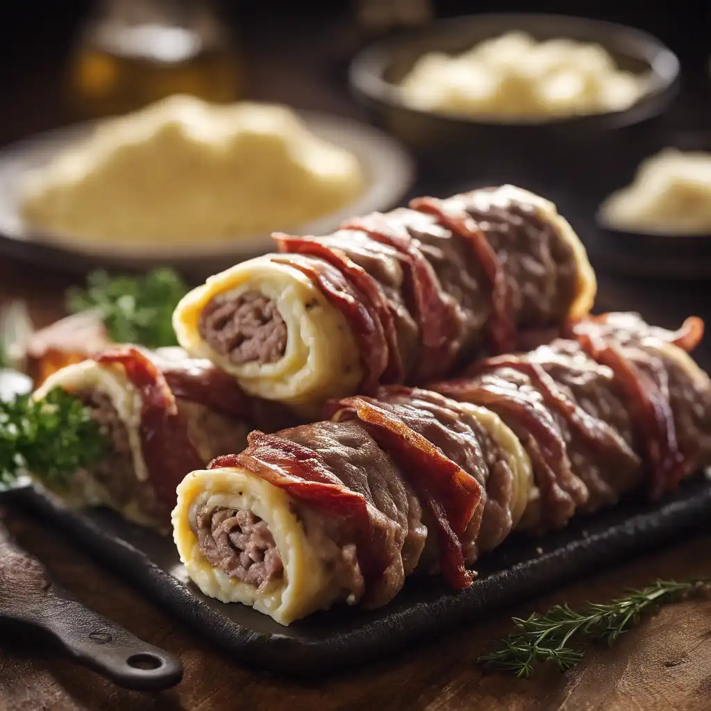 Meat Roll with Mashed Potato