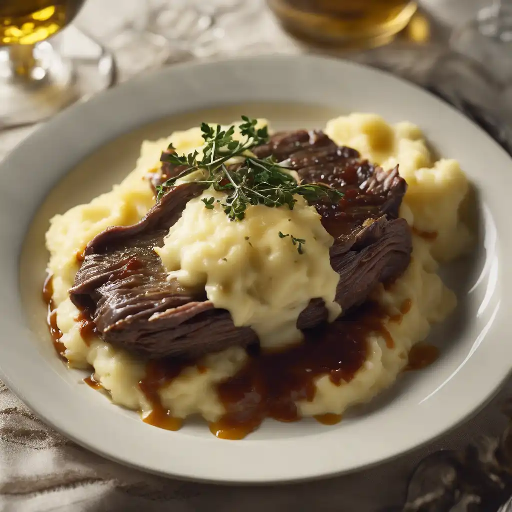 Mashed Potato with Braised Beef Gratin