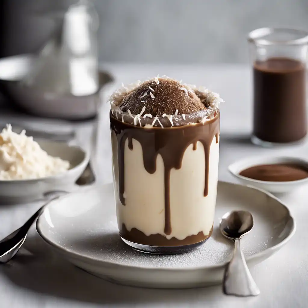 Pudding with Mocha Cream