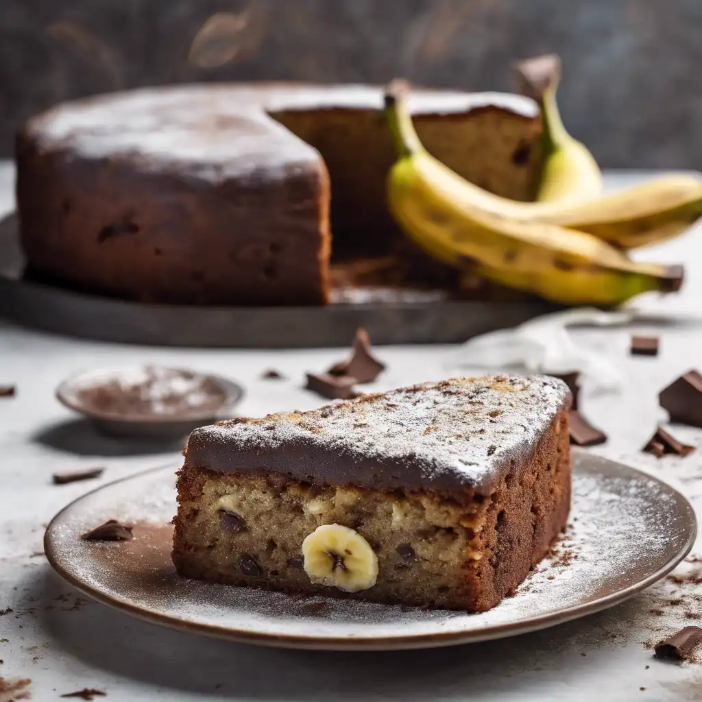 Banana Cake with Chocolate