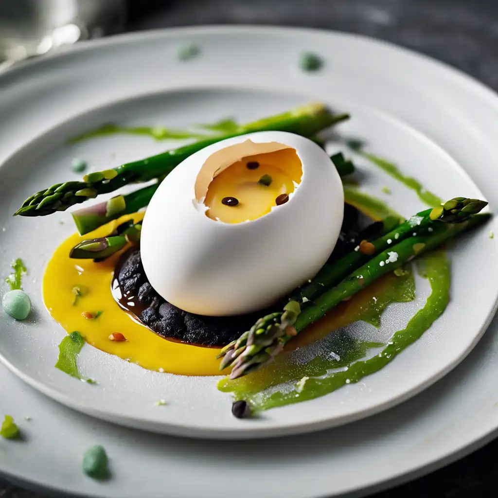 Marinated Egg Gem with Asparagus