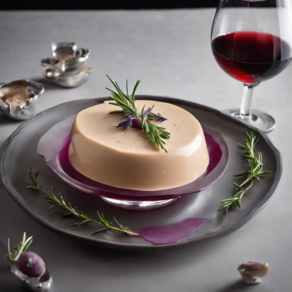 Fegado Mousse with Wine Gelatin