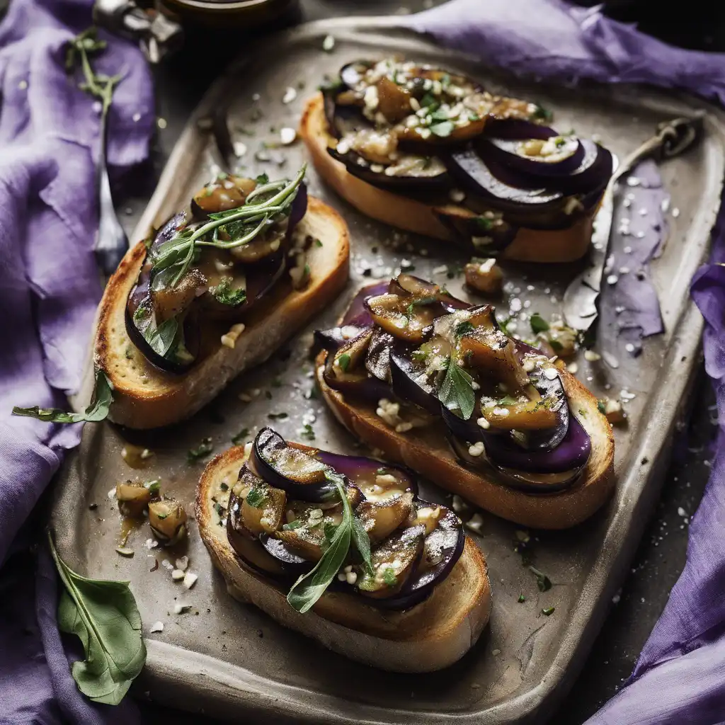 Smoky Eggplant Bruschetta