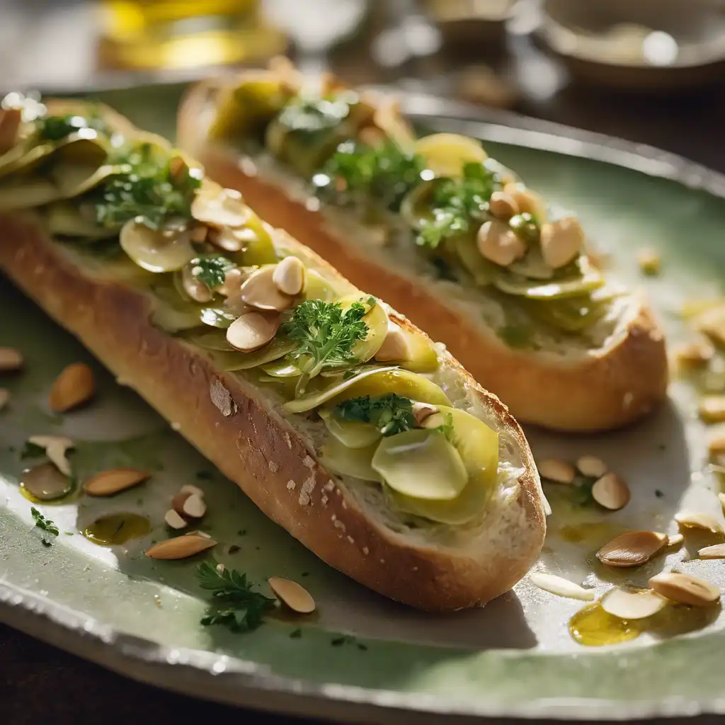 All-Sensory Bruschetta with Artichoke and Garlic Filling