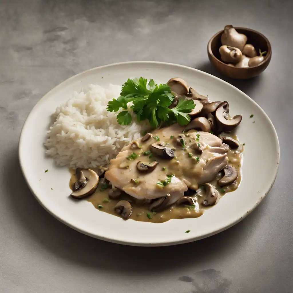 Spicy Chicken with Mushroom Sauce