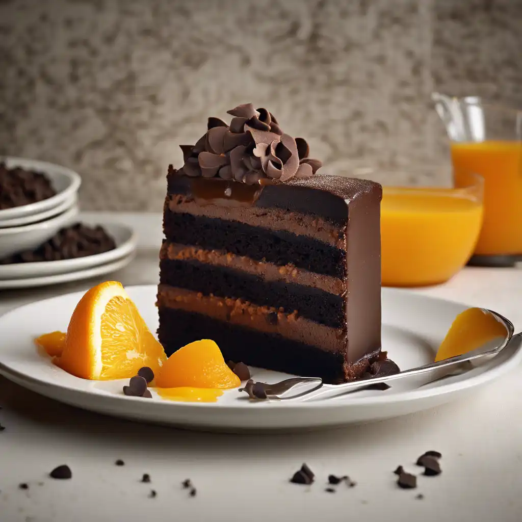 Chocolate and Orange Pudding Cake