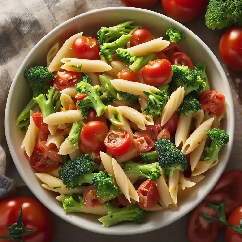 Foto de Penne Pasta Salad with Tomatoes and Broccoli