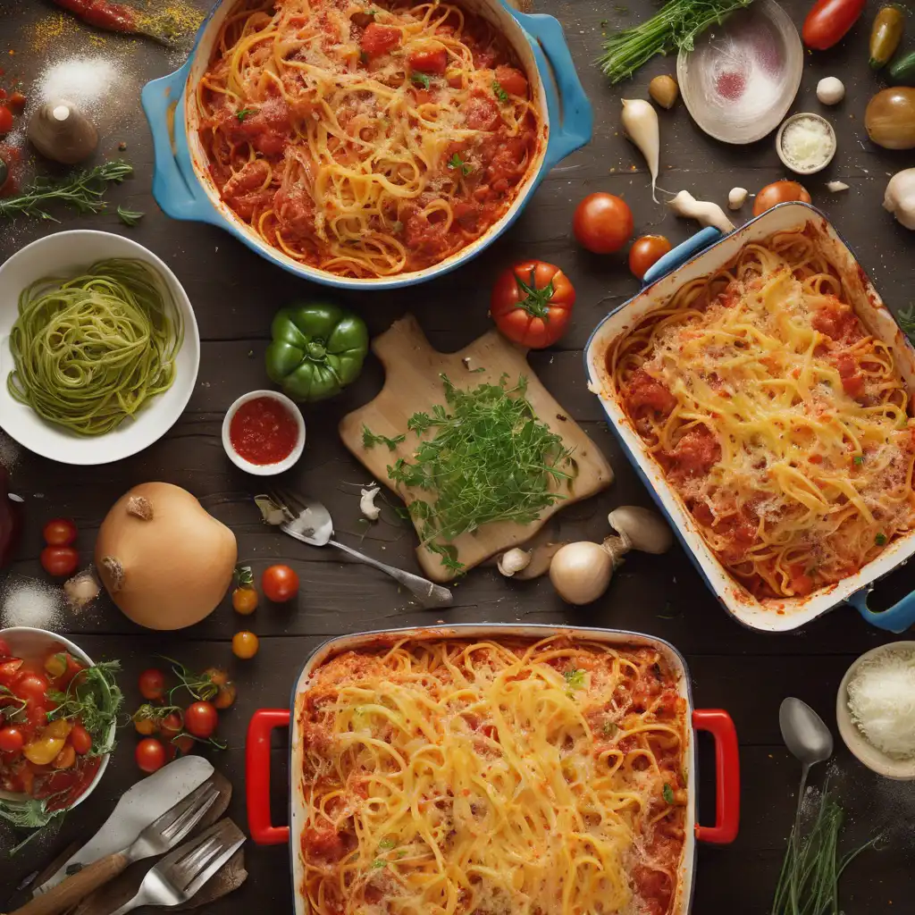 Spaghetti and Vegetable Casserole