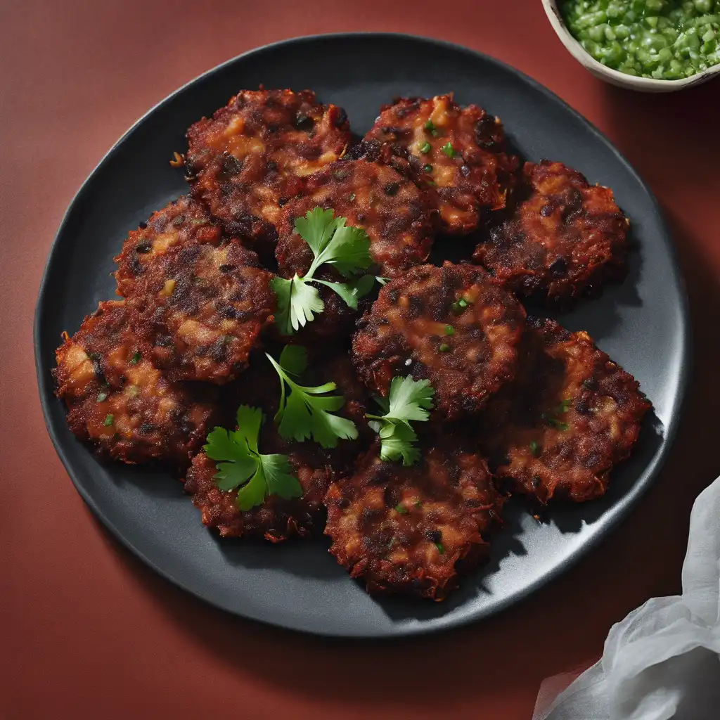 Black Bean Fritter with Linguiça