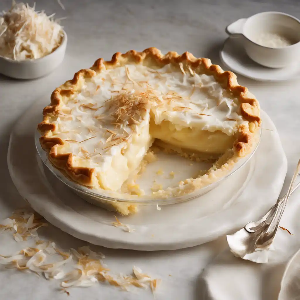 Sweet Cream and Coconut Pie