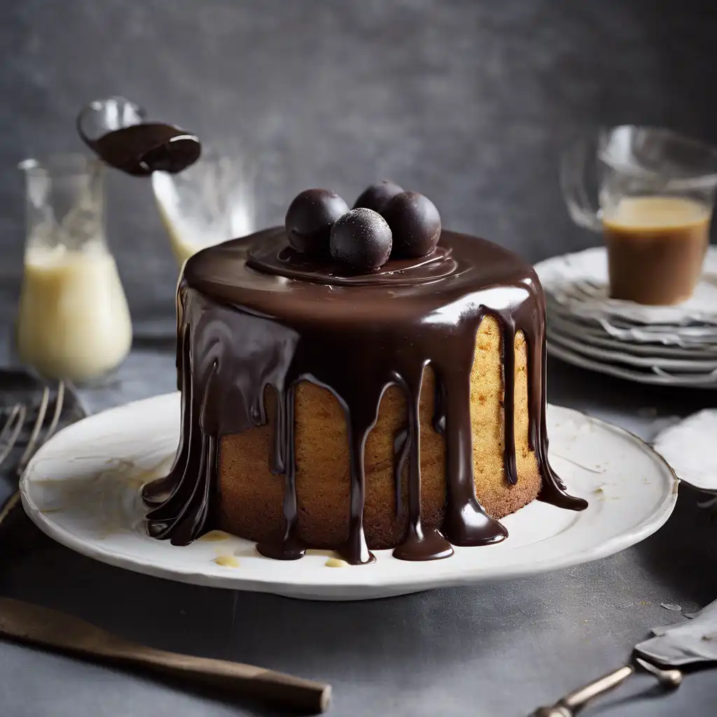 Yogurt Cake with Ganache