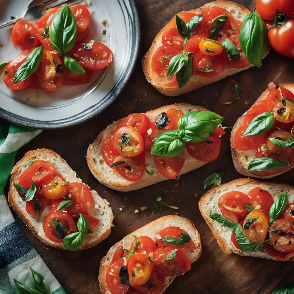 Tomato and Basil Bruschetta all'Italiano