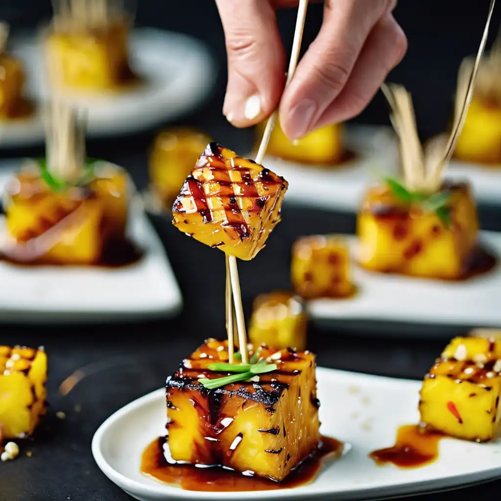 Grilled Pineapple Cubes