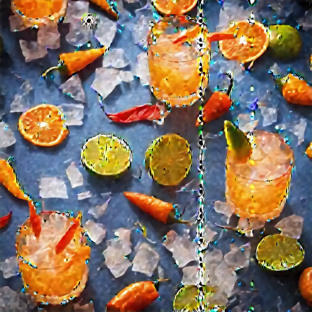 Tangerine and Finger Pepper Caipirinha