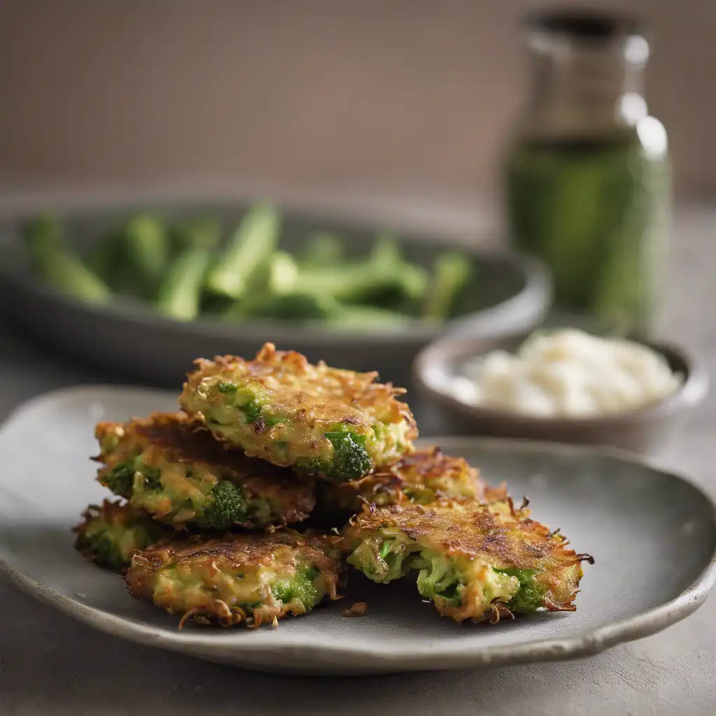 Okra and Broccoli Fritters