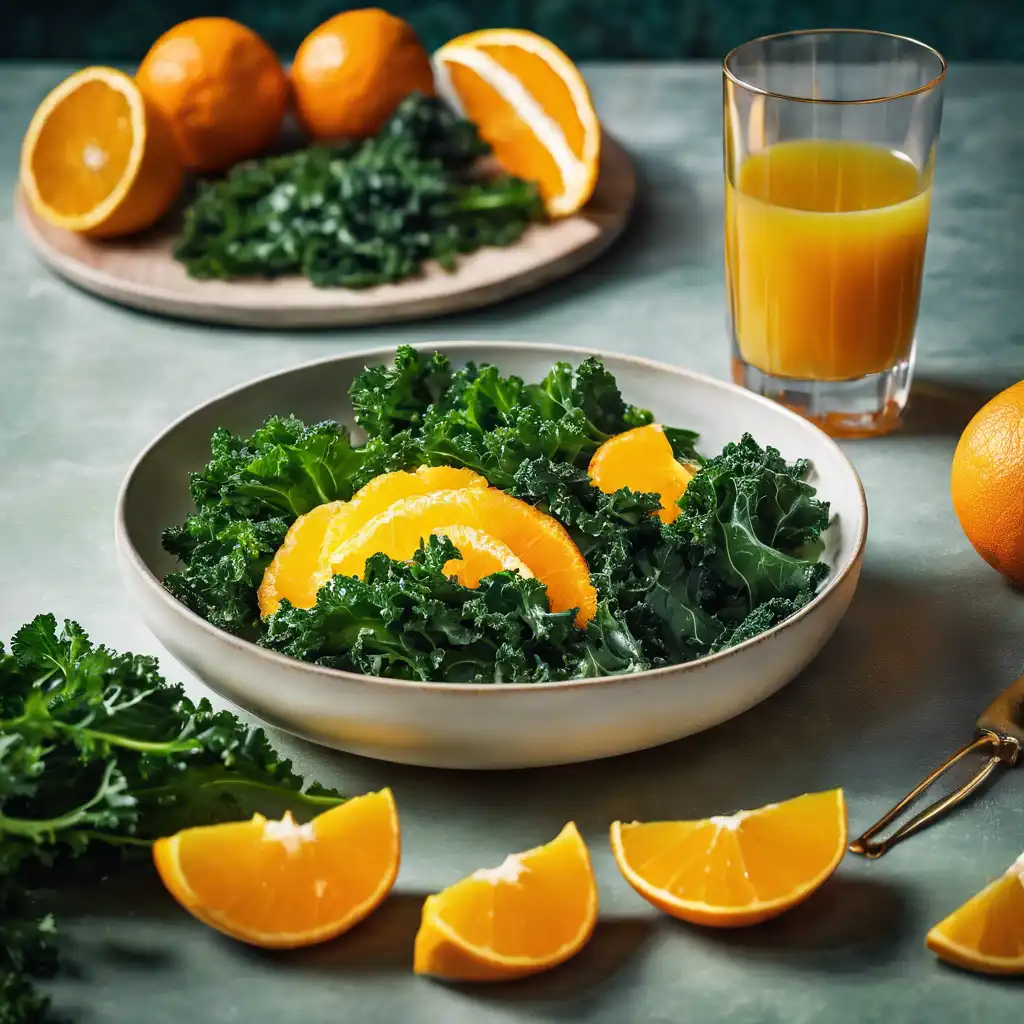 Kale with Orange and Ginger Juice