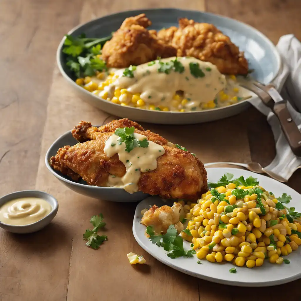 Chicken with Corn Cream