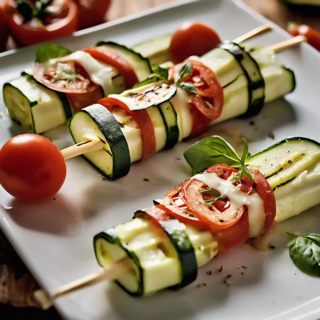 Zucchini Rolls with Provolone Cheese from Baia