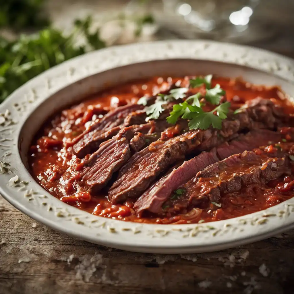 Carne Asado Strips with Tomato