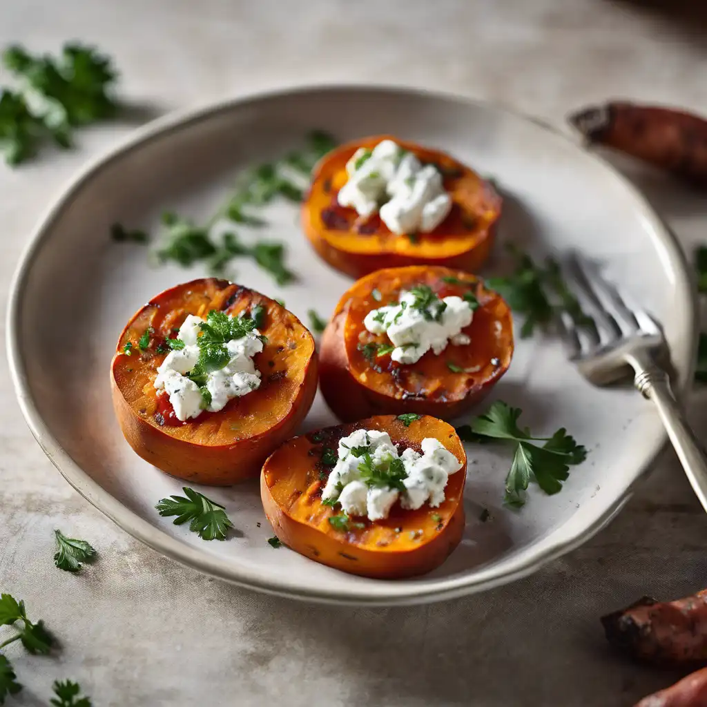 Sweet Potato with Goat Cheese