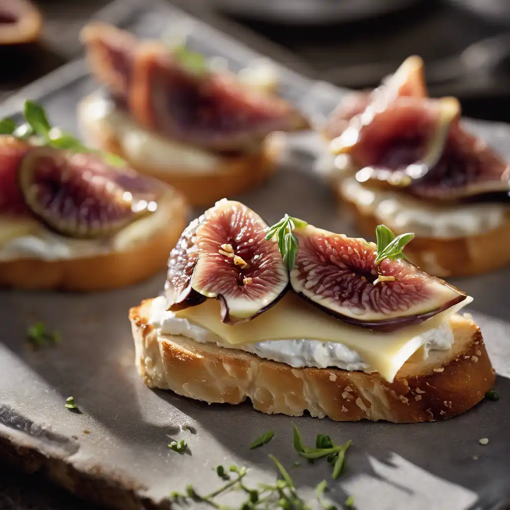 Cheese Crostini with Camembert