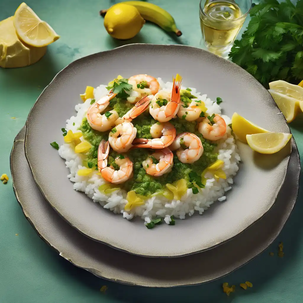 Foto de Green Shrimp with Banana and Camarão