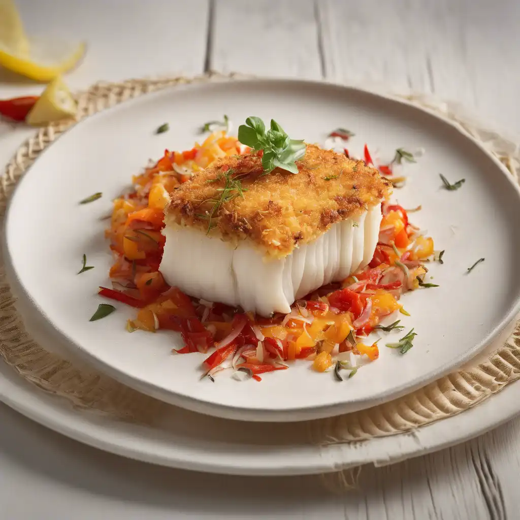 Codfish in Coconut Crust with Ratatouille