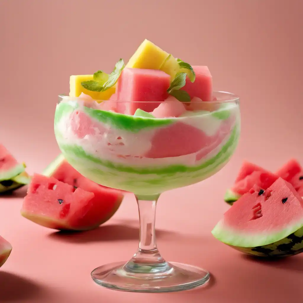 Watermelon and Pineapple Mousse