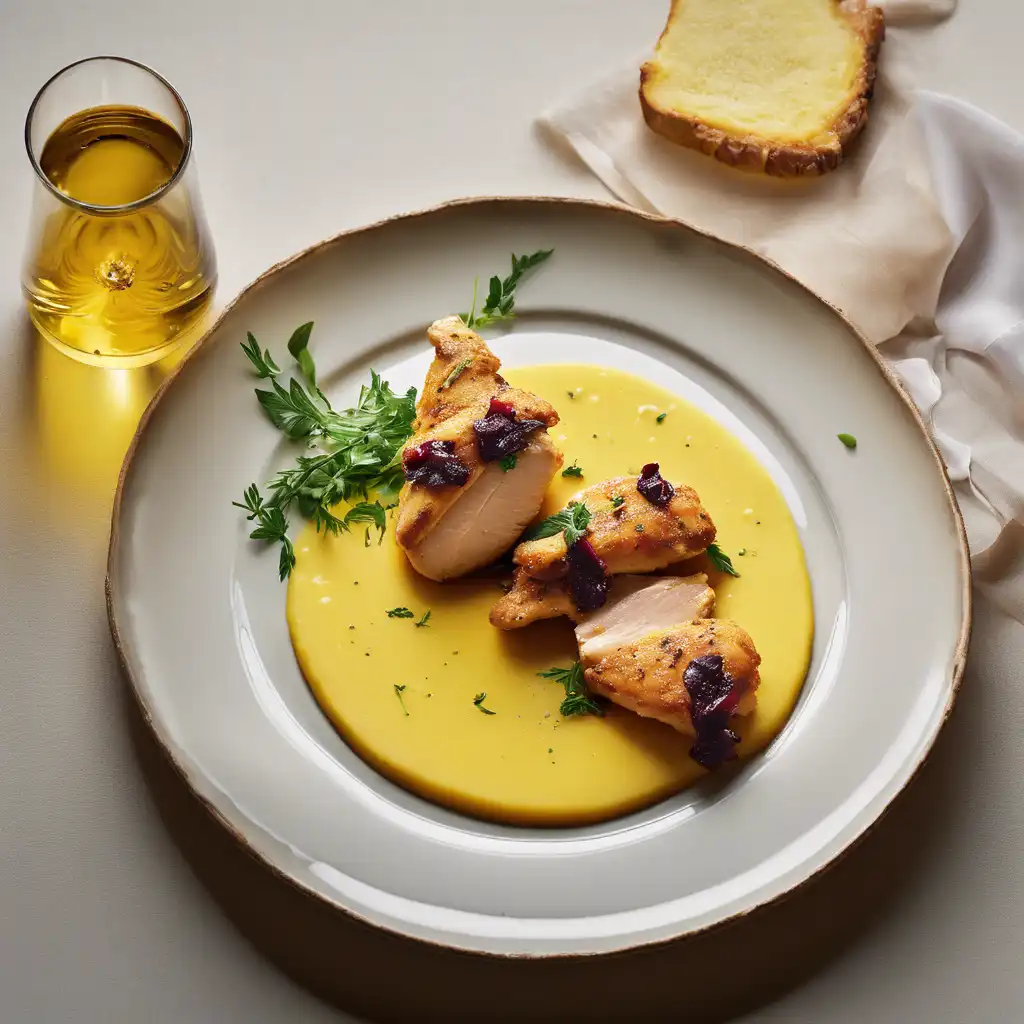 Chicken with Alecrim and Polenta