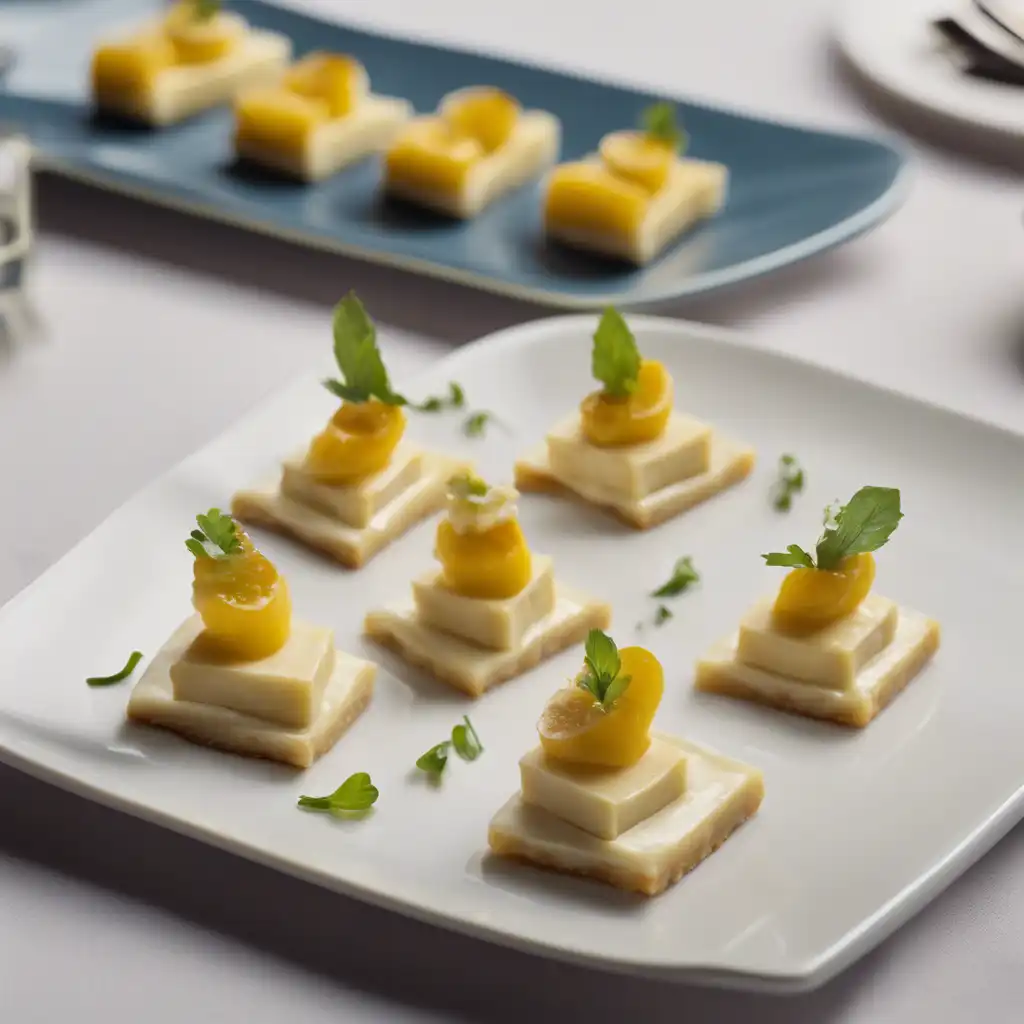 Banana-Da-Terra and Creamy Cheese Canapés