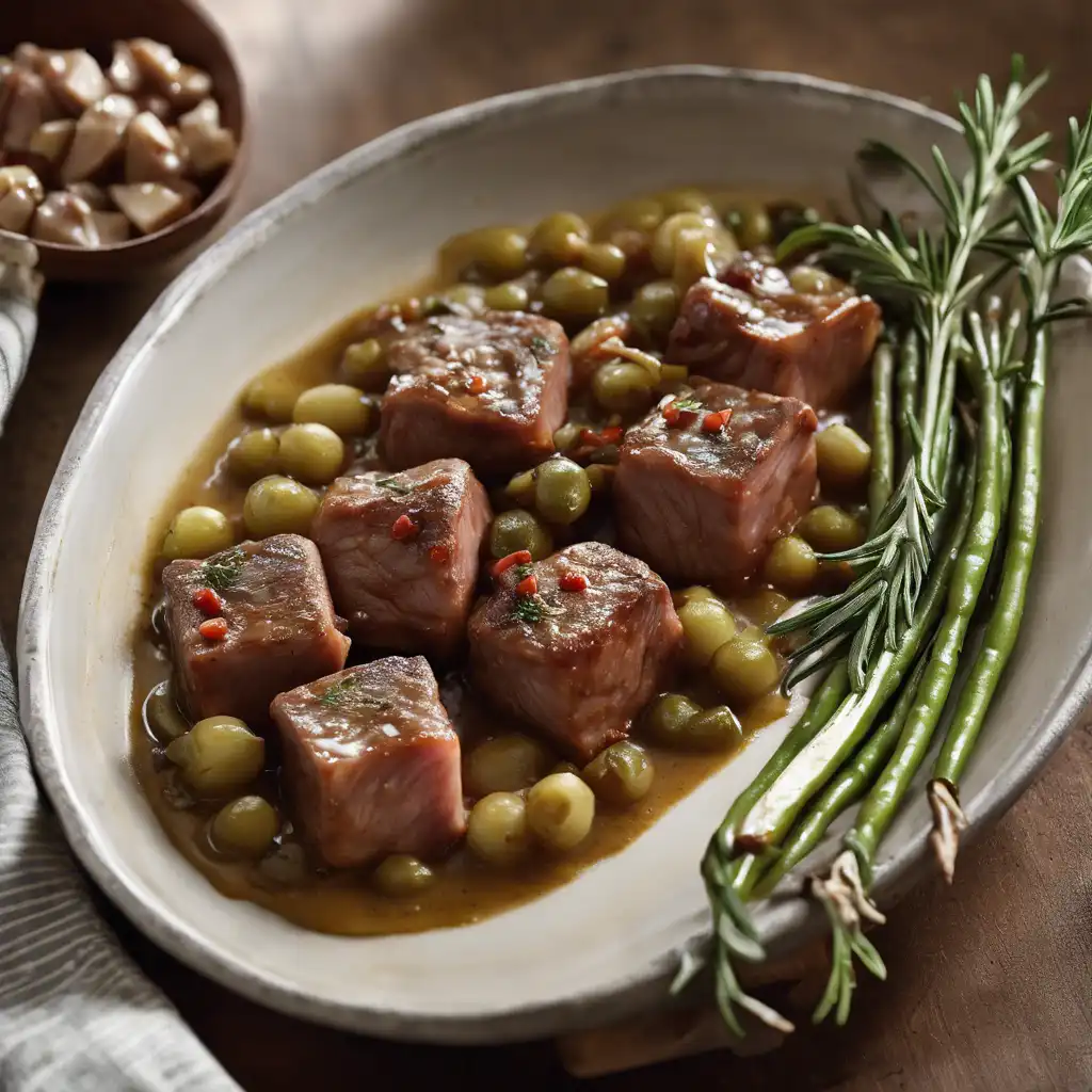 Cubes of Meat with Spices