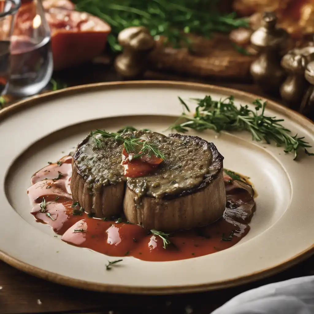 Tender Mignon with Herb Butter and Mushroom Gravy