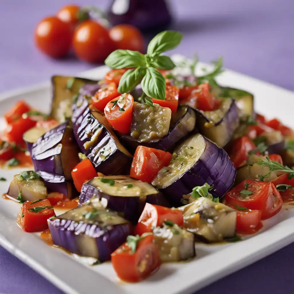 Eggplant Salad with Tomatoes