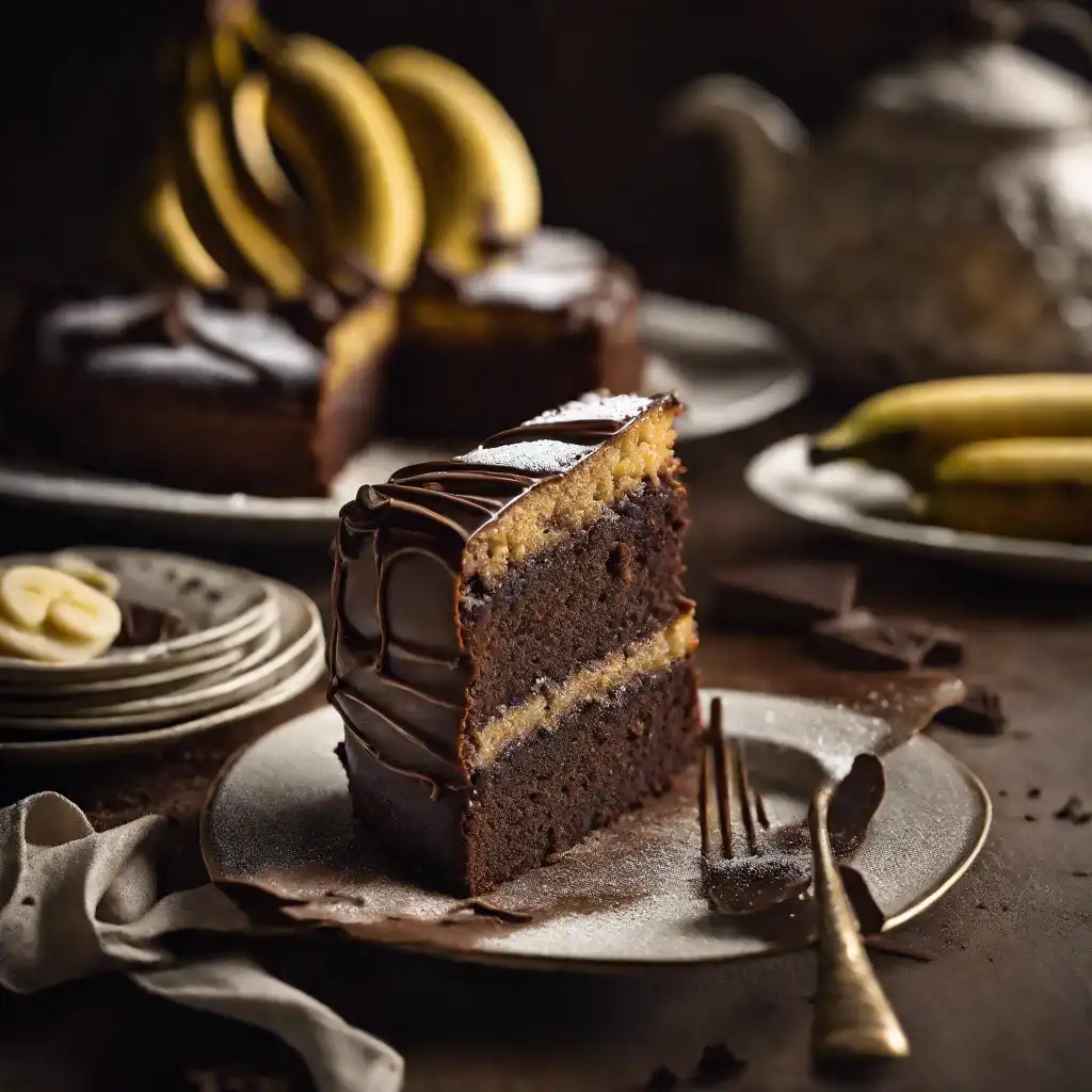 Banana Cake with Chocolate